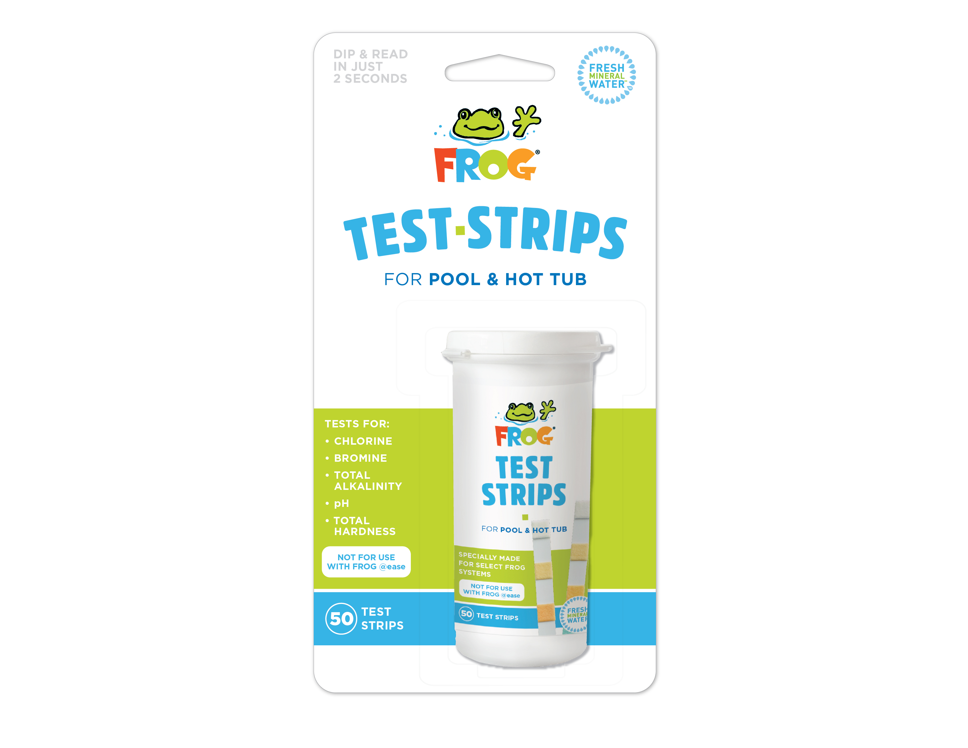 Frog Test Strips 50 Count Bottle - CLEARANCE SAFETY COVERS